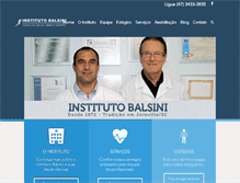 Tablet Screenshot of institutobalsini.com.br